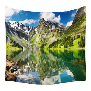 Cross-border Direct Supply Tapestry Forest Scenery Series Tapestry Printed Home Background Decorative Cloth Beach Towel Beach Cushion