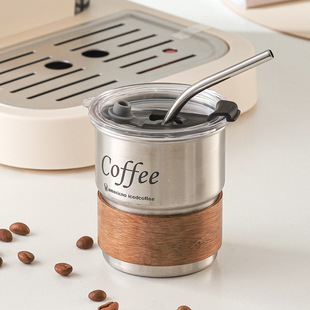 Outdoor single-layer step Cup 304 stainless steel coffee cup ins high-looking outdoor convenient curling camping beer cup