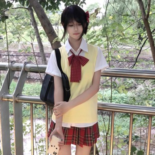Pepper jk plaid skirt Japanese college style pleated skirt original genuine skirt vest shirt spring and autumn suit school