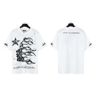 Amazon AliExpress Amazon supply 2024 summer new European and American fashion brand men's and women's plus size loose short sleeve round