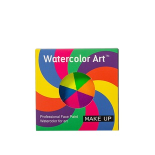 6 Color World Cup Halloween Painted Pigments Facial Painted Christmas Rainbow Tray Easy to Clean Water Soluble Pigments