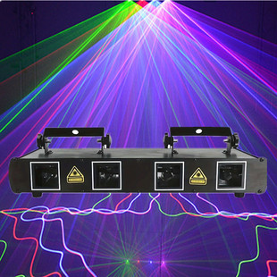 Cross-border line four-shot laser light sound control laser stage light bar ktv atmosphere light beam disco flash