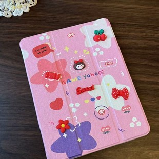 Защитный чехол для iPad Air6 pro11-дюймовый 3D милый мультфильм mini6 анти-падение с ручкой защитный чехол
