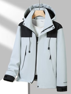 Beijia same color matching embroidery outdoor single-layer assault clothing windproof water-repellent breathable outdoor mountaineering clothing custom LO