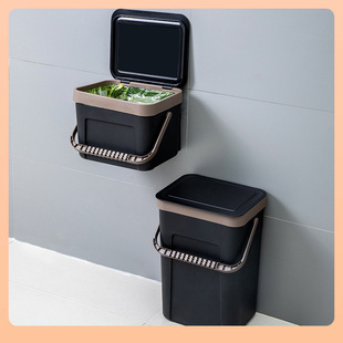 ✅ Trash Can Household Toilet with Lid Toilet Wall-Mounted Classification Kitchen Large Trash Can Living Room