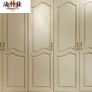European-style Solid Wood Five-door Wardrobe Palace French-style Four-door Wardrobe Storage Cabinet Locker Furniture
