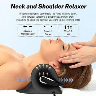 Amazon new PU Foam airbag traction pillow polyurethane cervical massage traction pillow stretcher manufacturer