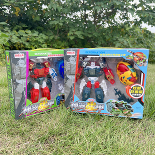 New children's robot boxed car monster egg deformation hand-made model suit toy boy gift