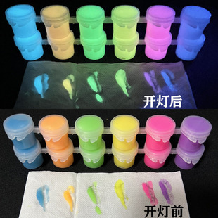 Luminous Acrylic Pigment Waterproof Luminous Paint 3ml Luminous Paint Hand-painted DIY Human Clothes 5ml Fluorescent Pigment