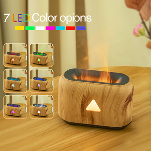 150ml wood grain aromatherapy machine 5v hollow triangle flame humidifier atmosphere lamp aromatherapy Machine USB table lamp