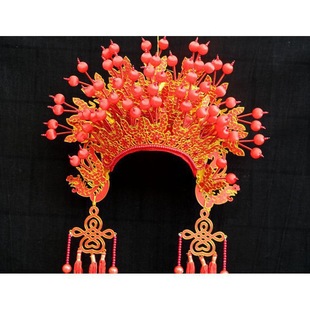 Phoenix Crown Chinese Empress Phoenix Crown Chinese Opera Xiaxia Rank Dress Stage Performance Hanfu Portrait Phoenix Crown Xiaxia Rank Dress Atmosphere