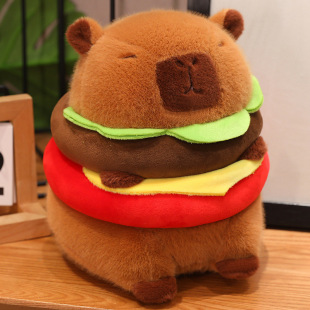 Cross Border Swimming Circle Kapibala Doll Bread Capybara Doll small size Plush Toy Girl's Rag Doll Gift