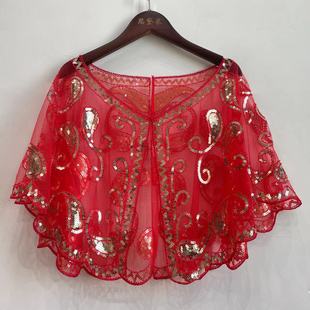 [Bead Encryption] New Joker Heavy Industry bling bling Dress Sequin Beaded Shawl Sequin Jacket