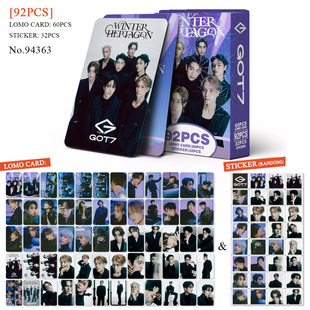 presale 92 small cards GOT7 return to the surrounding collection of greeting cards, star photo cards, stickers, LOMO cards wholesale