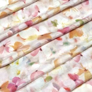 Ambience Sweet Pastoral Flower Tencel Chiffon Printed Fabric Spring and Summer Women's Sling Top dress Fabric