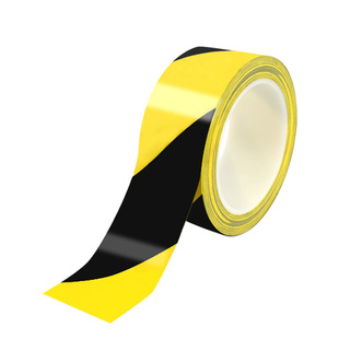 Warning tape wholesale plastic core pvc zebra floor tape floor workshop line Black Yellow warning tape