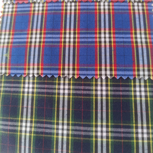 Polyester-Cotton Yarn-Dyed Plaid Shirt Fabric Spring and Summer Thin Yarn-Dyed Plaid Fabric Shirt Bag Beach Pants Plaid