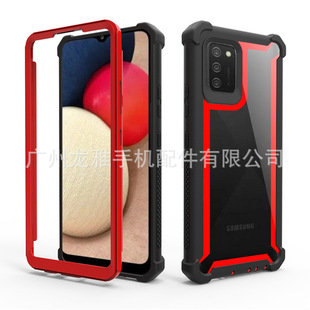 New three-proof space shell for Samsung A03S mobile phone three-proof shell high transparent acrylic mobile phone protective cover