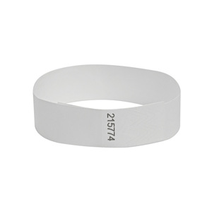 Disposable Identification Band White Wrist Band Logo Entertainment Band Bar Ticket Tyvek DuPont Paper Material