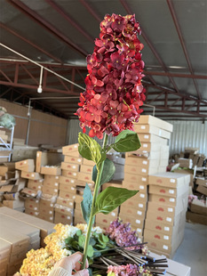 Original set leather tube single branch overlord pagoda hydrangea simulation flower large pagoda foreign trade wedding wedding flower arrangement decoration