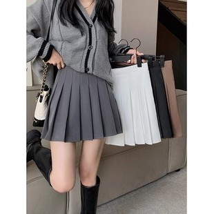(Lengthened + safety pants + zipper + button) pleated skirt JK uniform skirt skirt spring and summer short skirt autumn and winter