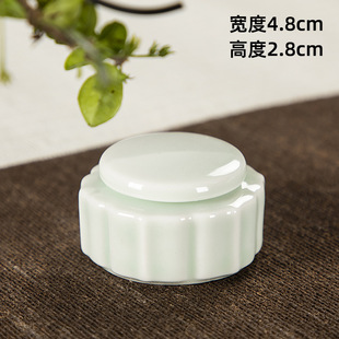 Ceramic Mini Small Tea Jar Rouge Lipstick Jar Sealed Small Medicine Jar Ceramic Cosmetic Fragrant Powder Bottle