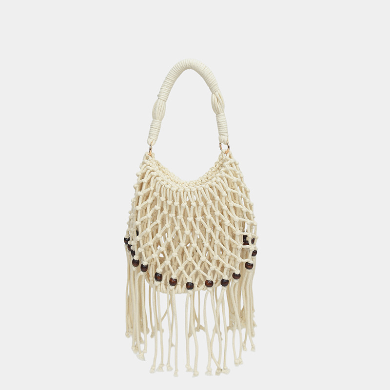 Cross-border large capacity fashionable and versatile exquisite 2026 new summer women's handbag woven bag commuter bucket bag