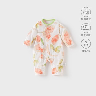Newborn Baby One-piece Clothes Class A Baby Long-sleeved Harper Summer Thin Climbing Clothes for Boys and Girls Baby Summer Clothes