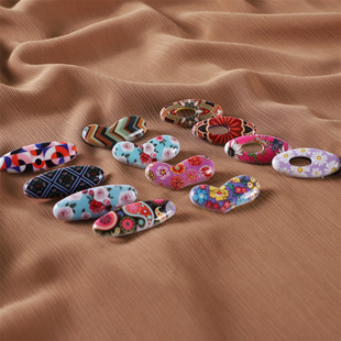 New Cross-border Printing Cover Needle Jewelry Neck Clip Oval Pin Scarf Buckle Fixed Scarf Safety Pin