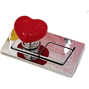 Toilet Press Button Love Shape Accessories Long Nail Art Special Universal Flush Switch Extension Toilet