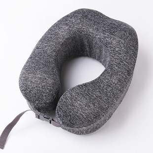 U-shaped Pillow Memory Foam Travel Pillow Aircraft Three-piece Set U-shaped Pillow Neck Pillow Removable and Washable Neck Support Nap Pillow