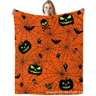 Halloween Blanket Halloween Flannel Blanket Air Conditioning Blanket Amazon Nap Blanket Flannel Blanket Cross-Border