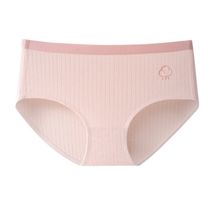 Women's cotton underwear Class A Baby Cotton 3A grade antibacterial breathing cotton soft comfortable breathable girl mid waist briefs