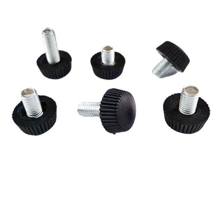 L6Y M6 Small Screw Hand Adjustable White Foot Pad Screw Foot Cup Shelf Furniture Sofa Cabinet Foot Cup Coffee Table
