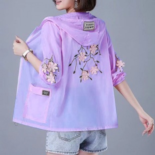 Sun-protective Clothing Women's Coat Summer New All-match Breathable Loose Thin Long-sleeved UV-resistant Short Sun-protective Clothing