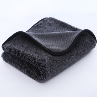 Thickened polyester brocade twisted braid cloth absorbent car wash towel 50*60 microfiber car towel cleaning supplies