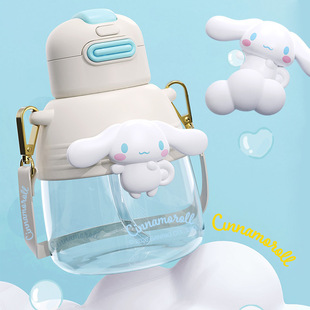 Acus Sanrio Милая круглая чашка для живота Dun большая емкость детская двойная чашка для питья студенческий портативный большой чайник