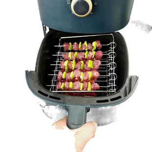 304 stainless steel air grill fryer oven universal accessories vertical skewers barbecue home barbecue steaming rack