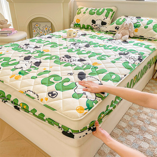 Mattress 2025 New All Seasons Universal Quilted Bedspread Thickened All-inclusive Dustproof Bed Cover Tatami Mattress Protective Cover