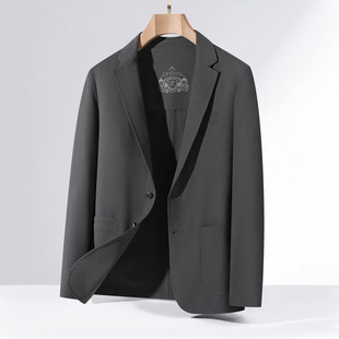 2025 Spring and Summer Traceless Craft Suit Men's Business Casual Korean Style Fashionable Jacket Slim-fit Suit 0108