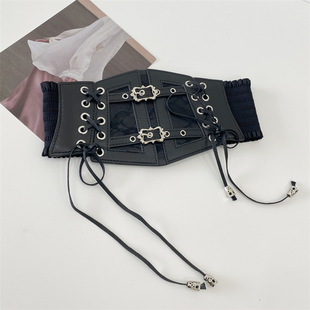 ins Style Women's Waist Seal Strap Wide Belt Lace-up Body Shaping Fashionable Outer Wear Accessories Shirt Dress Decorative Belt