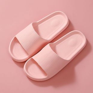 Sandals and slippers women's summer thick-soled slippers men's home bathroom bath non-slip sandals for lovers household soft shit feeling