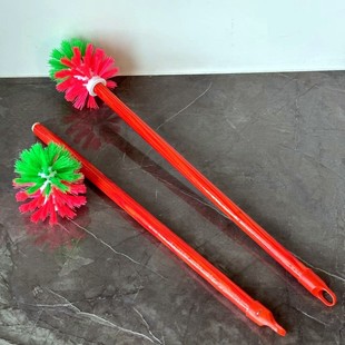 Wooden handle large round head toilet brush bathroom large bristle cleaning toilet brush 2 yuan shop supply wholesale