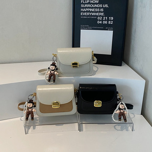 High-end Contrast Color Small Bag Women's 2025 New Spring and Summer All-match Crossbody Bag Fashionable Small Square Bag Shoulder Bag
