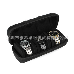 Nibos smart watch storage bag high-end travel portable watch storage box multi-card position with sponge inner support