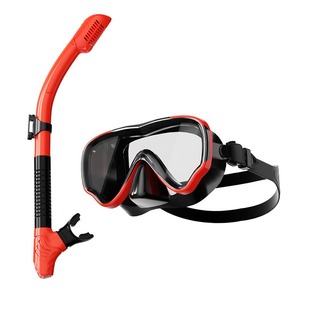 JUNHAIINS Amazon cross-border diving goggles breathing tube suit men's and women's adult large frame silicone diving mirror
