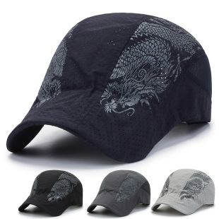 New men's forward cap Korean fashion printed mesh cap outdoor sports sunshade baseball hat wholesale