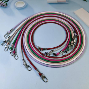 Handmade round leather rope bag strap various DIY bag accessories portable strap mobile phone shell shoulder strap shoulder crossbody hand strap