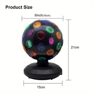 Волшебный шар Светодиодный диско ночной свет Красочный Disco 360 градусов вращающаяся атмосфера сцены свет бар
