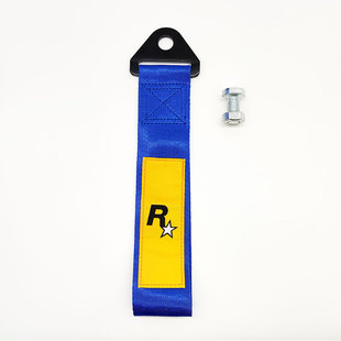 GTA Car Refitting Tow Rope with R Star Game Theme Tuohai Car Decoration Embroidery Ribbon